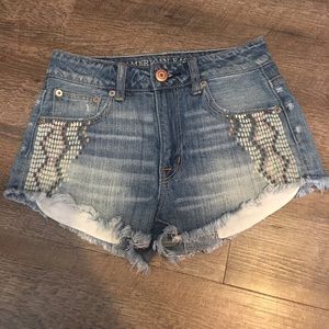 ✖️American Eagle Jean Shorts HIGH WAISTED 00✖️